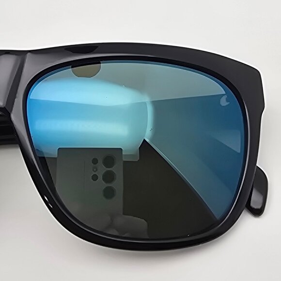 Diesel DL0100 Col.01Q Shiny Black Frame Green Mirror Lens Sunglasses Italy 58mm - Picture 11 of 12